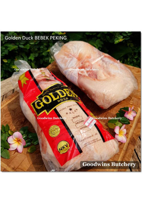 Bebek GOLDEN PEKING DUCK frozen HALAL whole cut SIZE H (price/pc +/- 2.3kg)